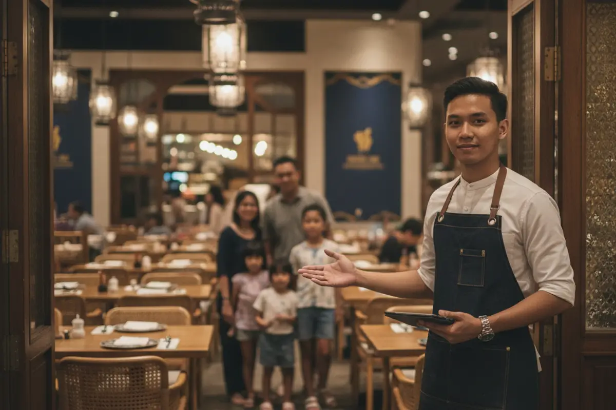 Lantai Restoran: Bila Kumpulan Sampai, Siapa Tahu Meja Mana Kosong?