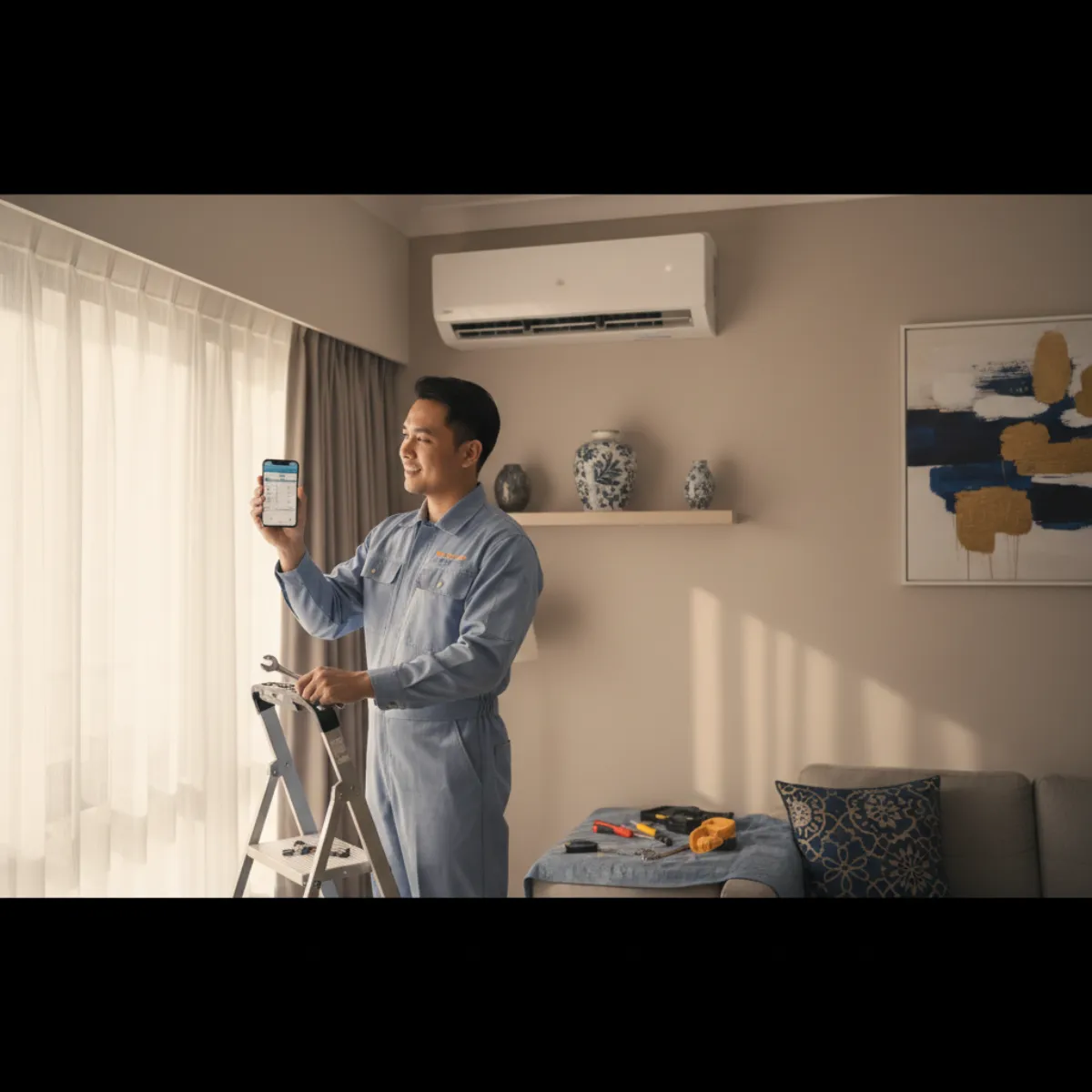 Sistem Tempahan untuk Servis Aircond & Kerja Ke Rumah: Susun Job Tanpa Telefon Berdering